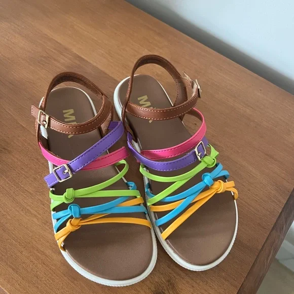Vibrant Multi-Color Kids Sandals - Picture 6 of 6
